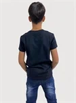 חולצת טי-שירט CACHAREL שחור/כחול 3