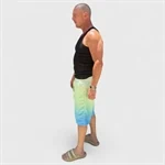 שורט שריג צבעוני OVERSIZE של ROBERTO 3