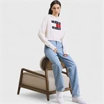 שריג בטן קפוצ'ון TOMMY HILFIGER לבן