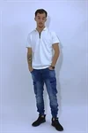 חולצת פולו A-SEVEN JEANS לבן 2