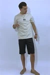 חולצת טי-שירט A-SEVEN בז' ברזל 2