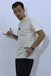 חולצת טי-שירט A-SEVEN בז' ברזל 3