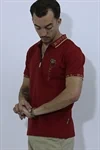 חולצת פולו ROYAL JEANS בורדו 4