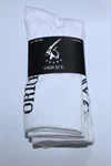 שלישיית גרביים ORICH'E לבן חצי גובה