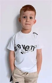 חולצת טי-שירט A-SEVEN לבן