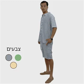 STEFANO חליפת פשתן מכופתרת 150 ש"ח