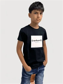 חולצת טי-שירט CACHAREL שחור/לבן