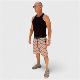 שורט שריג צבעוני OVERSIZE של THAT's 03