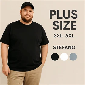 חולצת טי-שירט STEFANO מידה גדולה 110 ש"ח