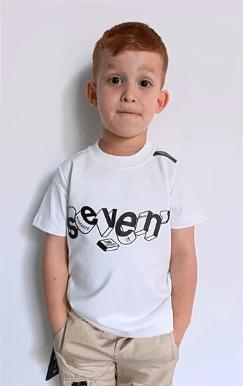 חולצת טי-שירט A-SEVEN לבן