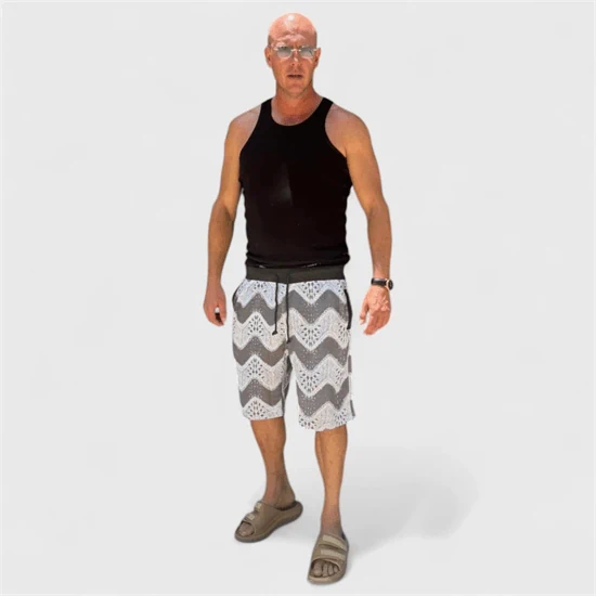 שורט שריג צבעוני OVERSIZE של THAT's 04