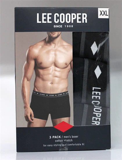מארז 3 תחתוני בוקסר LEE COOPER לגבר