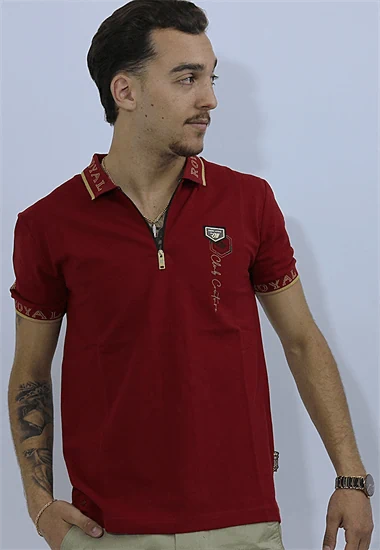חולצת פולו ROYAL JEANS בורדו