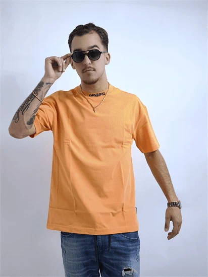 חולצת טי-שירט CACHAREL כתום