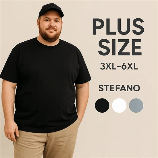 חולצת טי-שירט STEFANO מידה גדולה 110 ש"ח