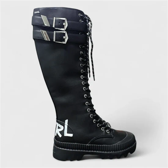 מגפיים KARL LAGERFELD שחור חגורה