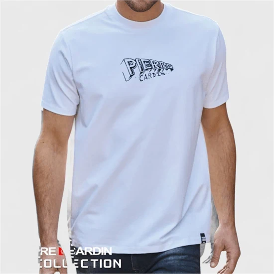 חולצת טי-שירט PIERRE CARDIN לבן 166