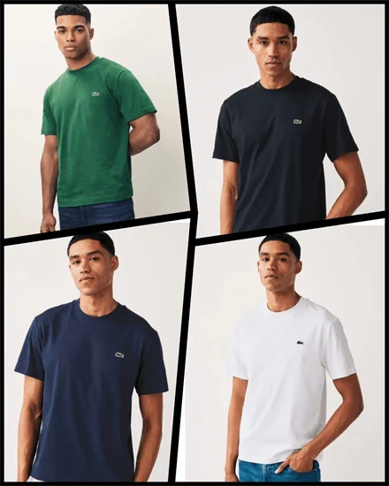 טריקו LACOSTE מכותנת PIMA רק ב149 ש"ח